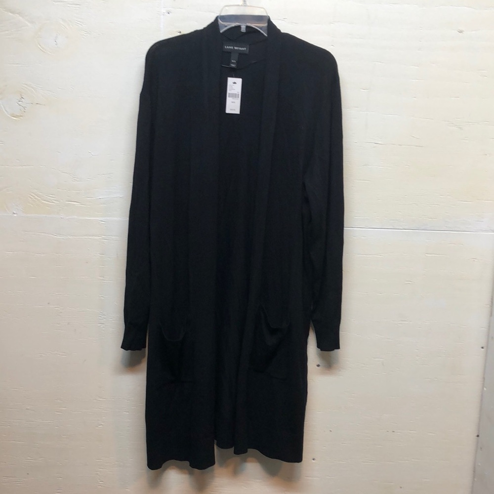 NEW Lane Bryant long black Cardigan sweater plus size Women's 18/20 New with tag